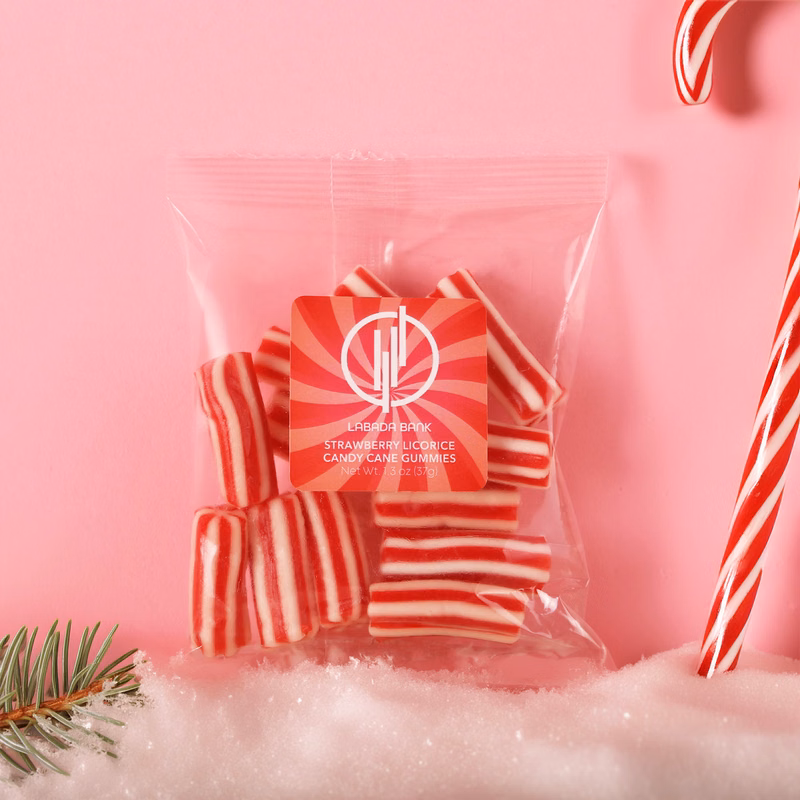 Strawberry Licorice Candy Cane Gummies: Taster Packet