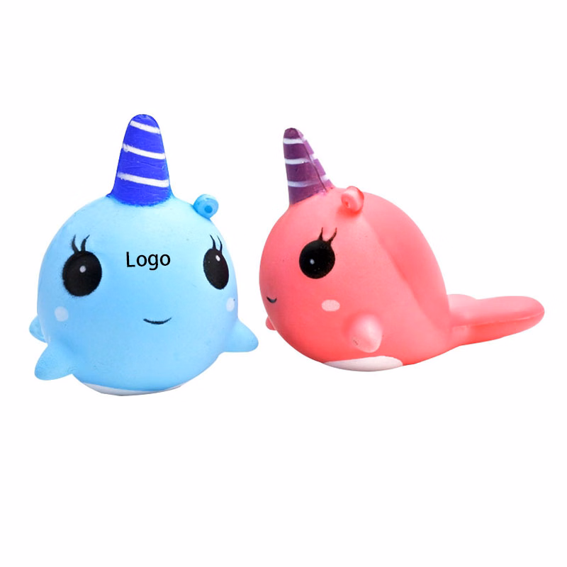 Squishy Narwhal Squeeze Toy Stress Reliever