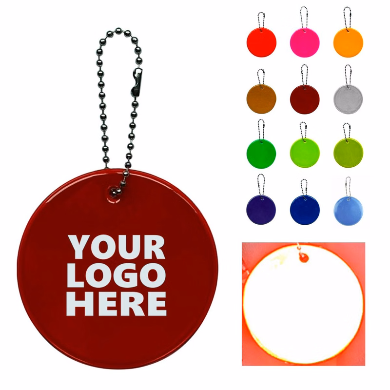 2.5" High-Vis Reflective Safety Keychain for Bags