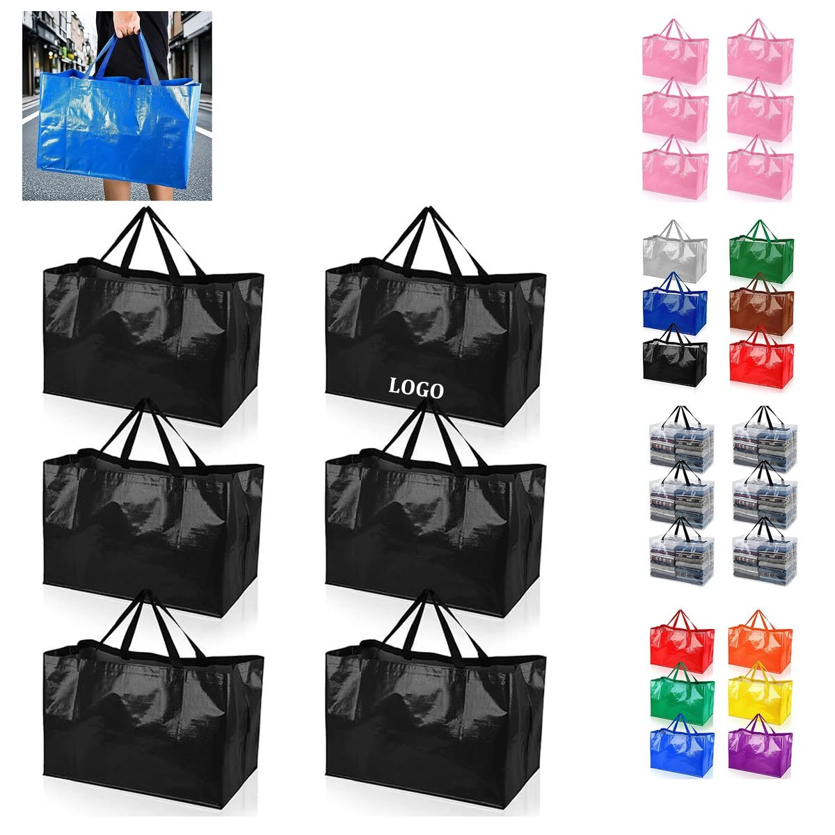 Extra Large Reusable Shopping Grocery Bag 1