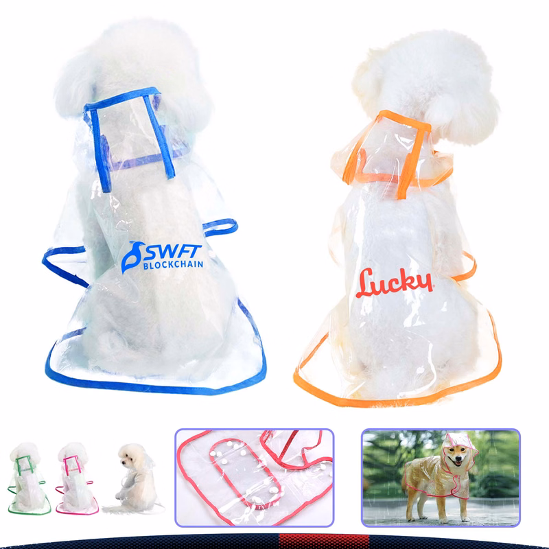 Clear Waterproof Pet Raincoat