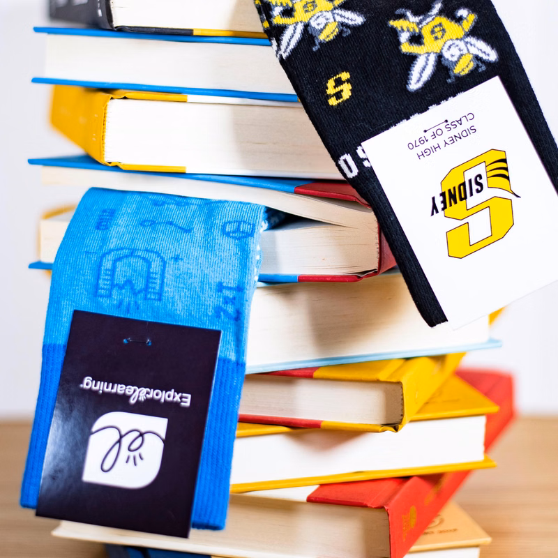 Casual Book Club Socks - Read in Comfort and Style - American Made