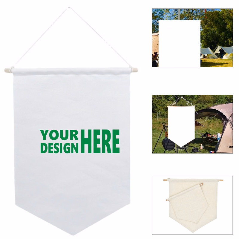White Canvas Flag Banner