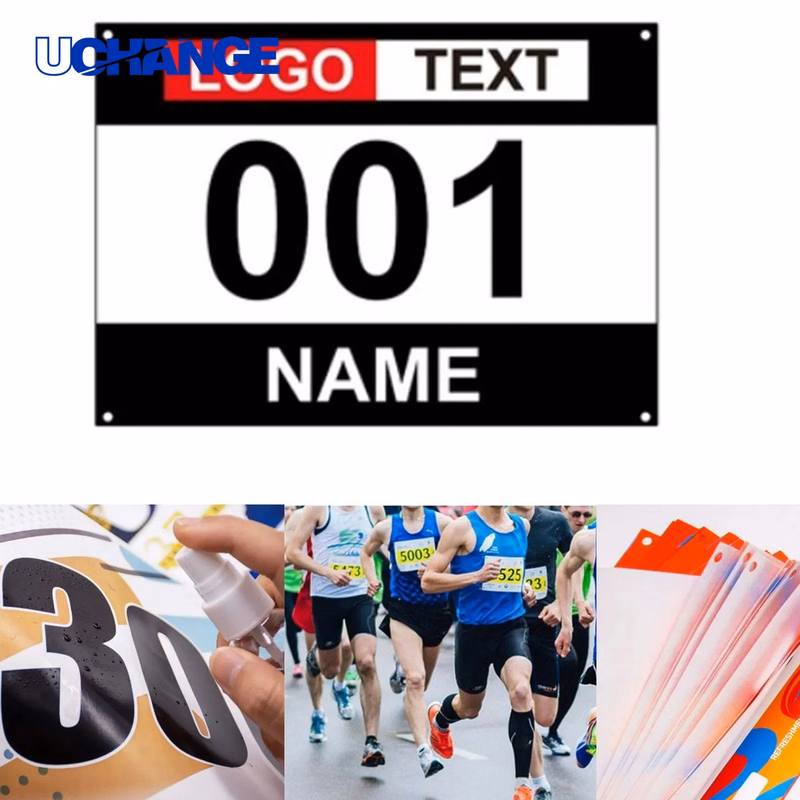 Waterproof Tyvek Marathon Race Bib Numbers Event Use