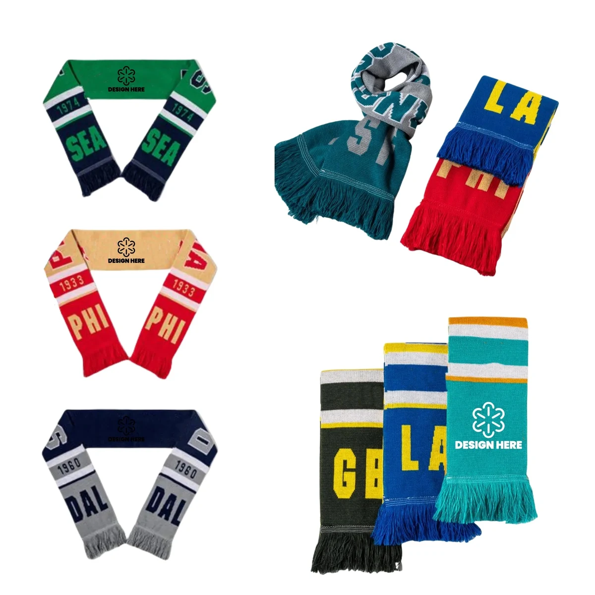 Kintted Scarf Jacquard Stadium 1