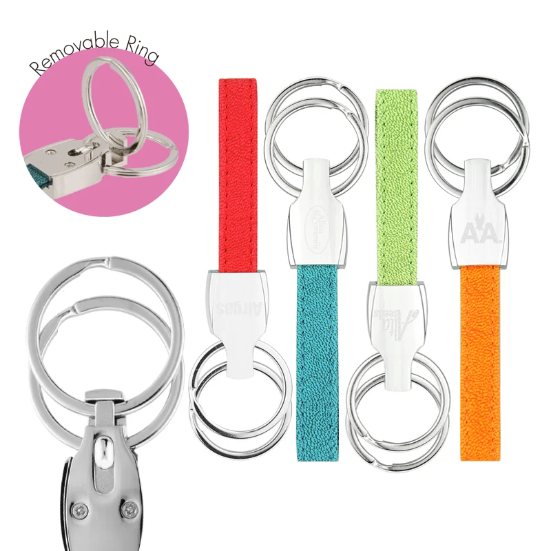 iPosh PU Valet Key Chain - Orange 1