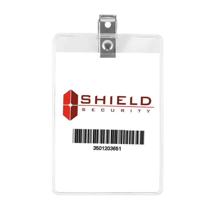 "HILLIARD H" Clear Badge Holder Fits 2-1/2" X 3 3/4" Insert 1
