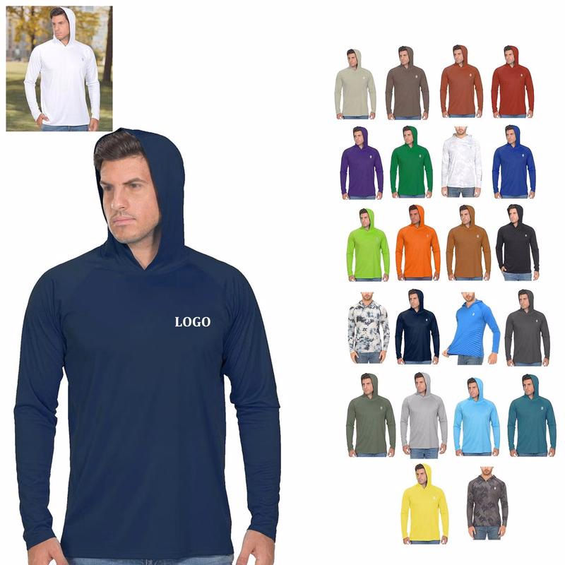 Fishing Shirts for Men Long Sleeve Sun Protection SPF 50+ UV