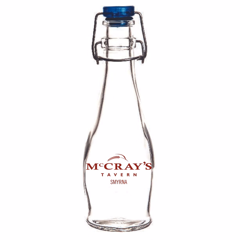 Libbey 34 oz Clear Bottle with Flip-Top Wire Lid
