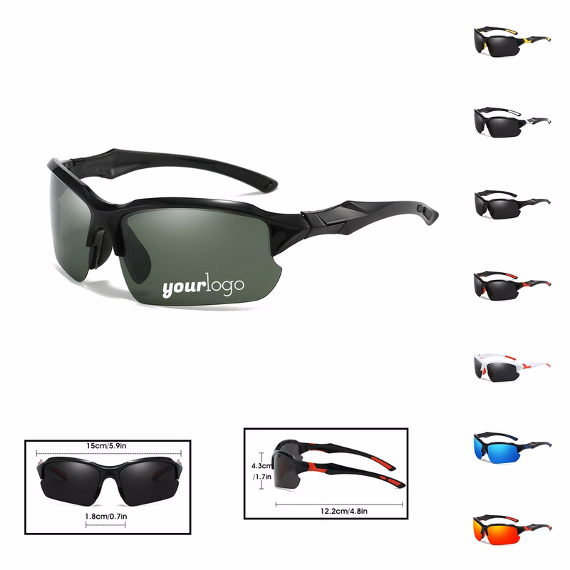 Men's Half-Rim Polarized Sunglasses