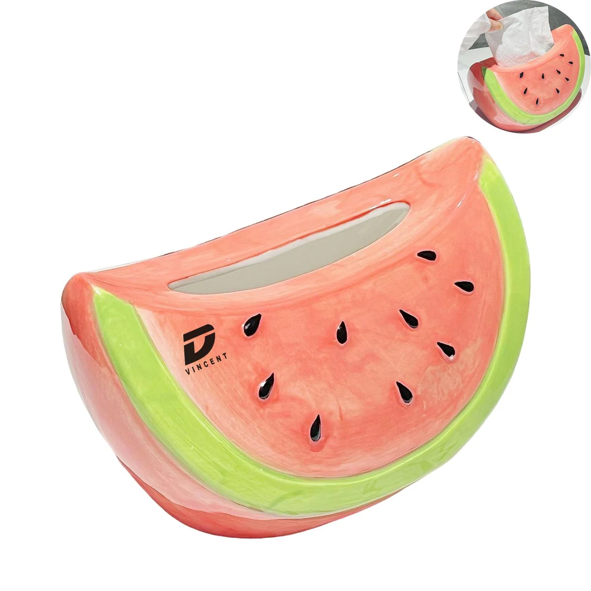 Watermelon Ceramic Tissue Box 1
