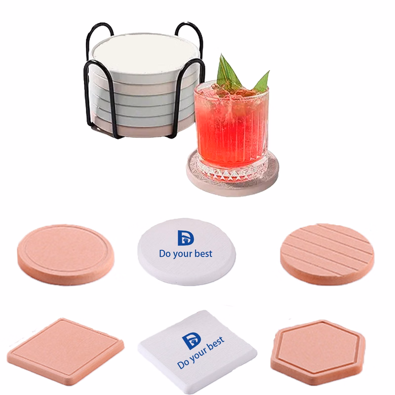 MOQ 30 Custom-Shaped Diatomaceous Coasters