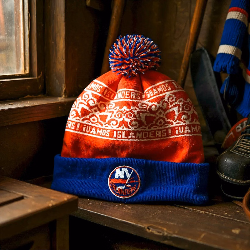 Pom-Pom Beanie with Cuff