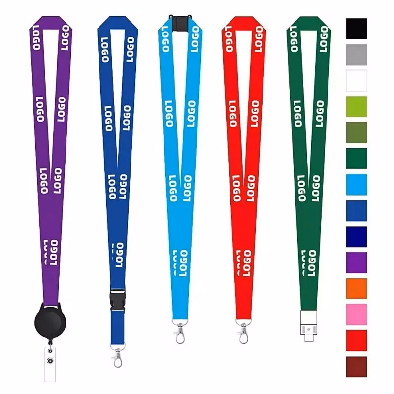 Custom Polyester Lanyard Combo with Retractable Badge Reel
