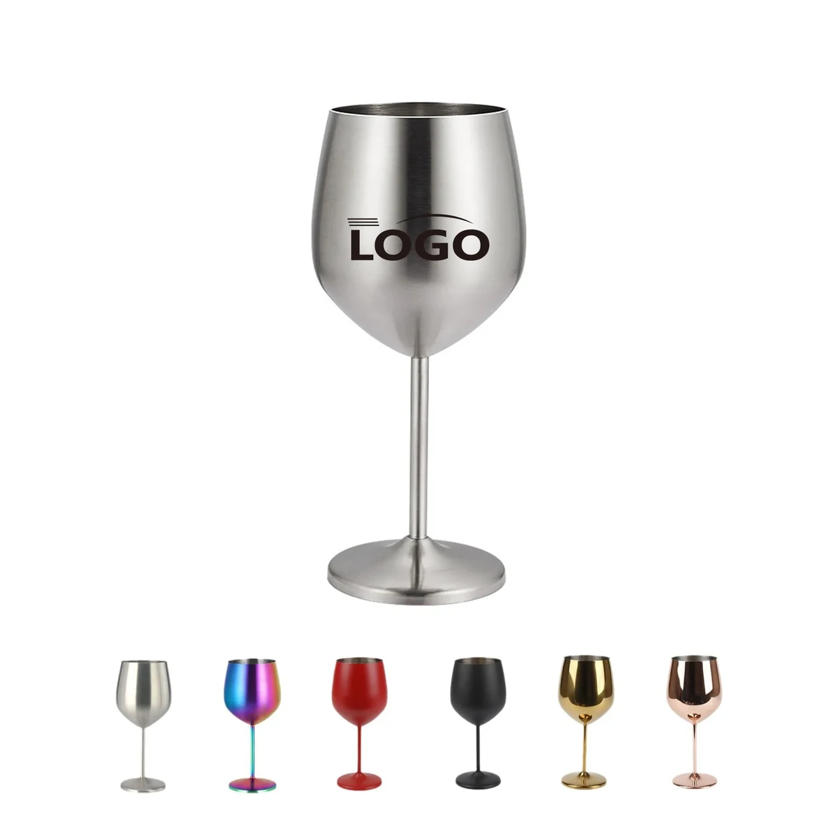 Elegant Unbreakable Stainless Steel Wine Goblet 1