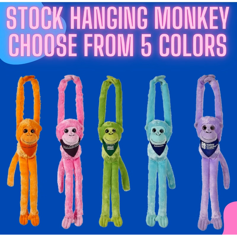 16" hanging Monkey Plush toy stuffed animal
