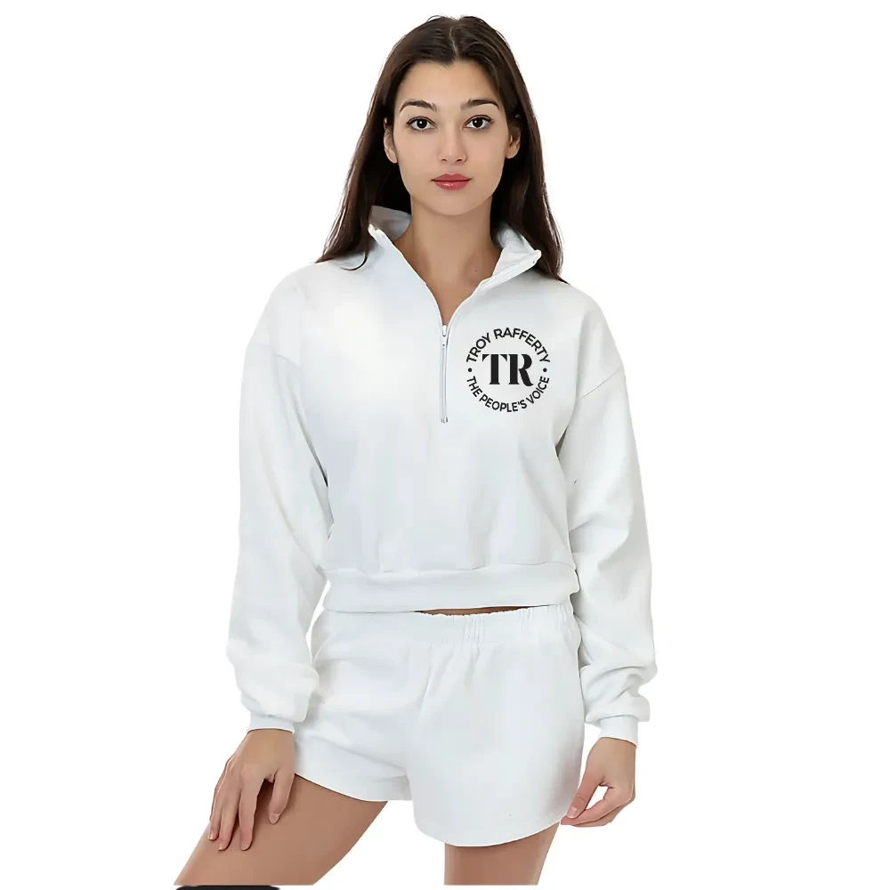 Heavy Fleece Cropped Half Zip Pullover, custom hoodie or sweatshirt with logo imprint 1