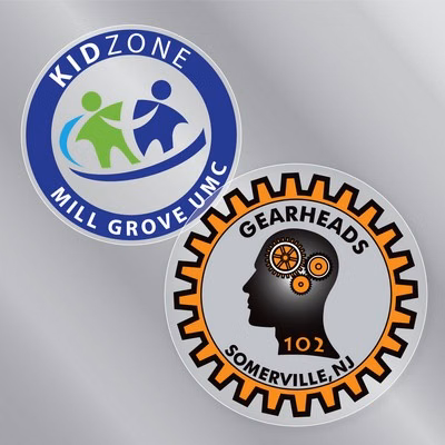 3" x 3" Circle Clear Decal