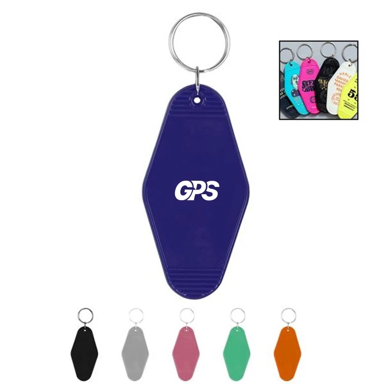 Vintage Rhombus Shaped Motel Key Tag 1