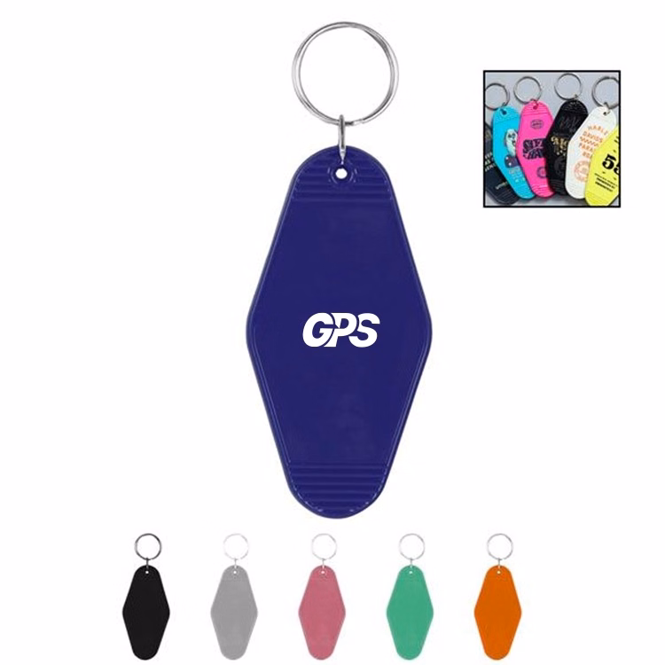 Vintage Rhombus Shaped Motel Key Tag