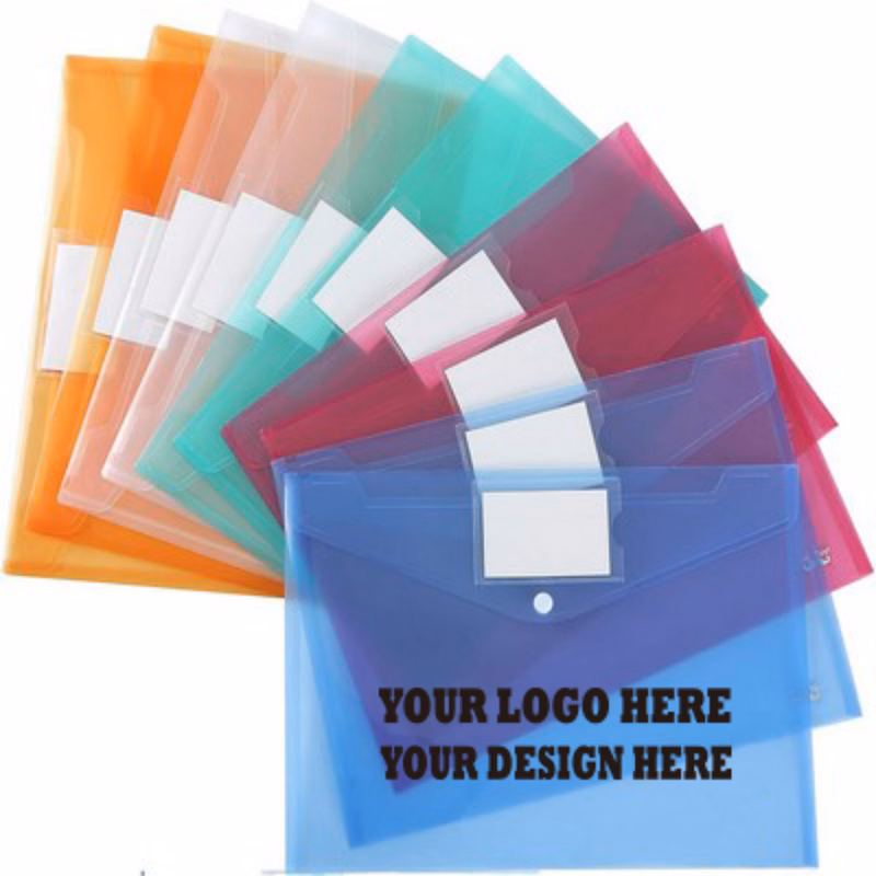 A4 Transparent Snap-button File Folder