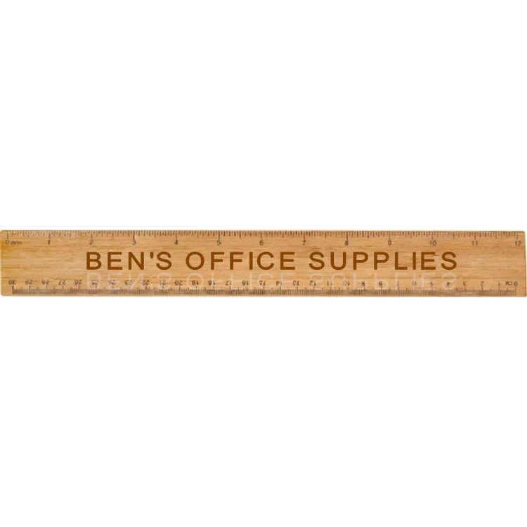 Natural Bamboo 12" Ruler 1