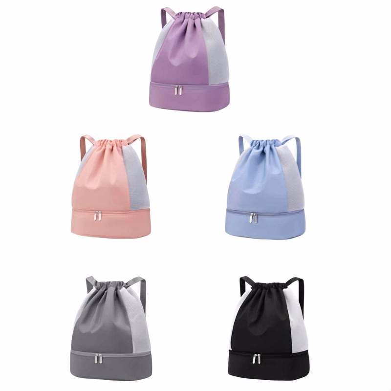 Drawstring Backpack Large Capacity Waterproof Separation Bag