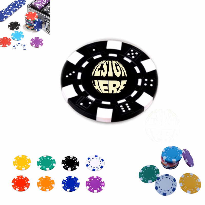 Casino Style Clay Dice Poker Chip