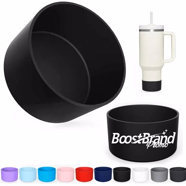 Custom Silicone Tumbler Sleeve Insulated Cover — Beverage Holder Promotional Gift