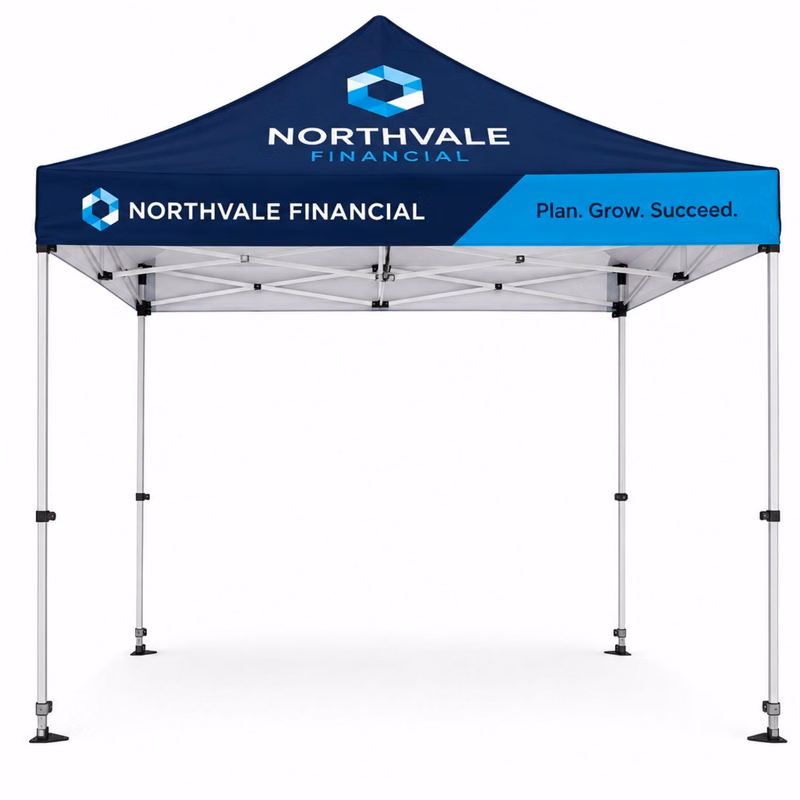 10' Premium Sublimated Tent Kit, Includes Premium 40mm Aluminum Frame and Canopy only