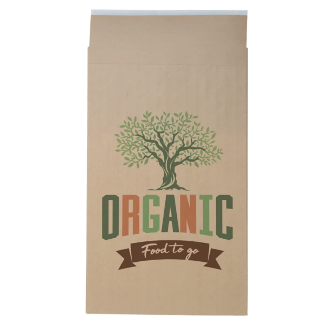 Full Color Dura-Bag Expandable Natural Paper Mailer (9.5" W x 16" H x 3" D) 1
