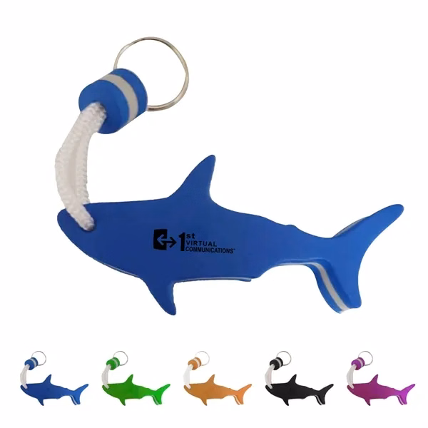 Custom Shark Shaped EVA Foam Floating Keychain — Water Sports & Marine Worker Gift