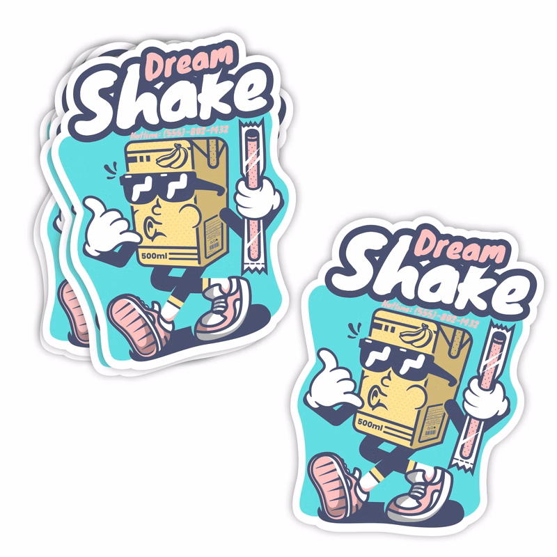 4"x 4" Die Cut Water-Resistant Sticker