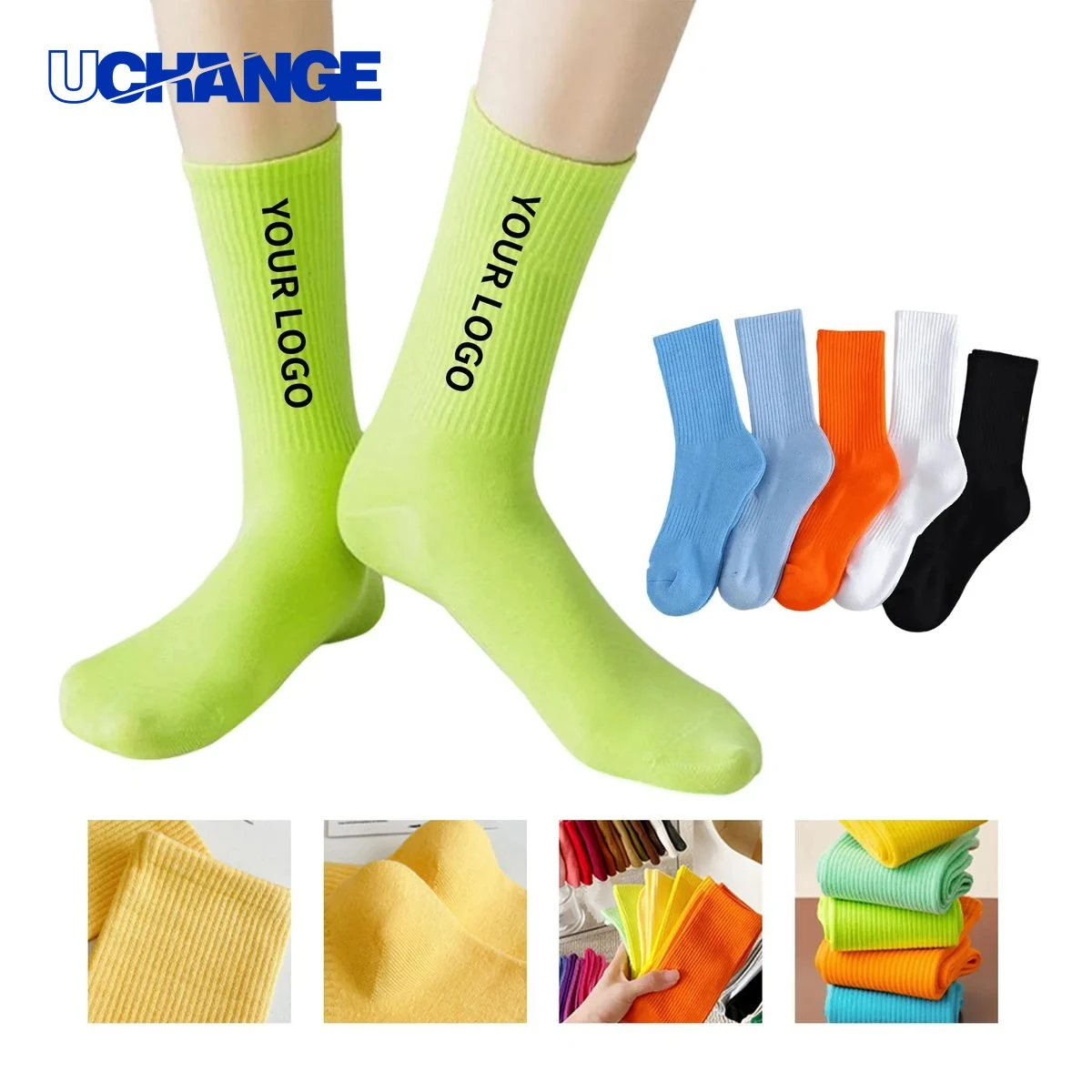 Jacquard Cotton Long Socks for Daily Wear 1