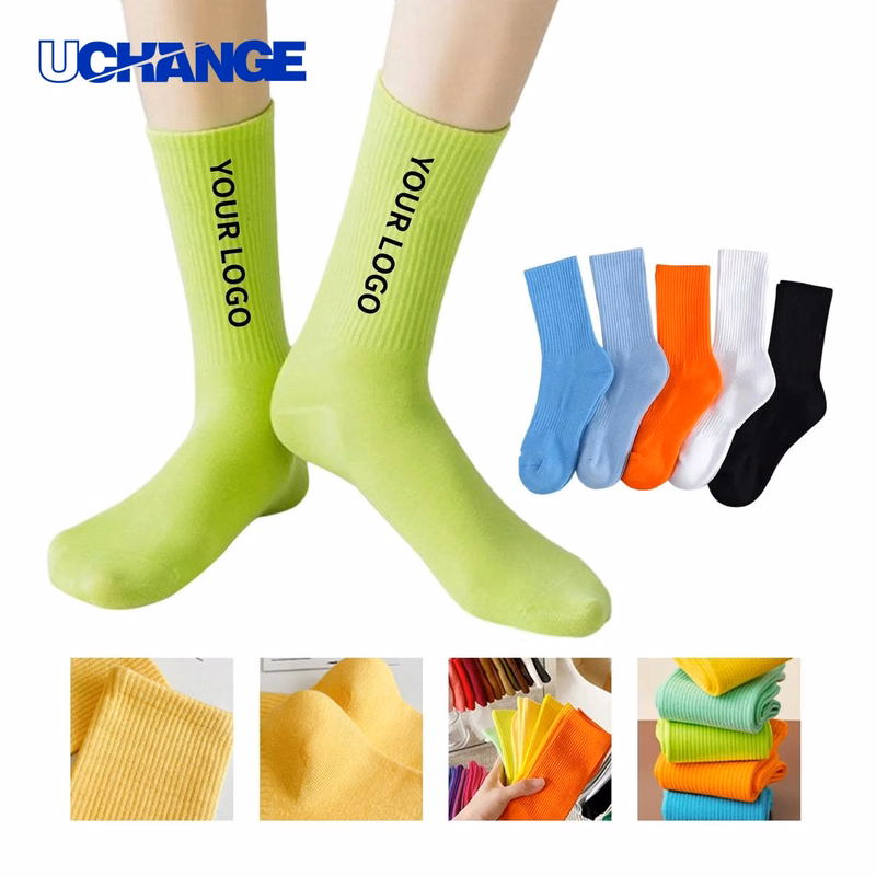 Jacquard Cotton Long Socks for Daily Wear