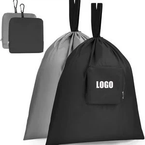 Dirty Laundry Bag with Handles and Aluminum Carabiner 1