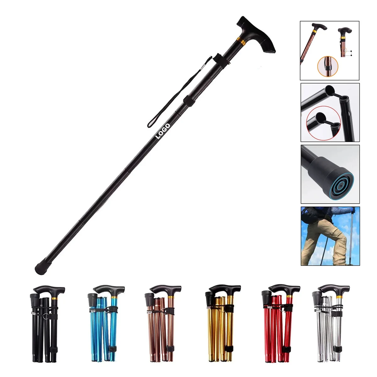 Outdoor Telescopic Folding Cane 1