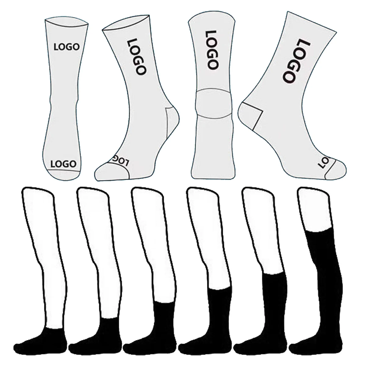 Pure Cotton Socks Custom Made 1