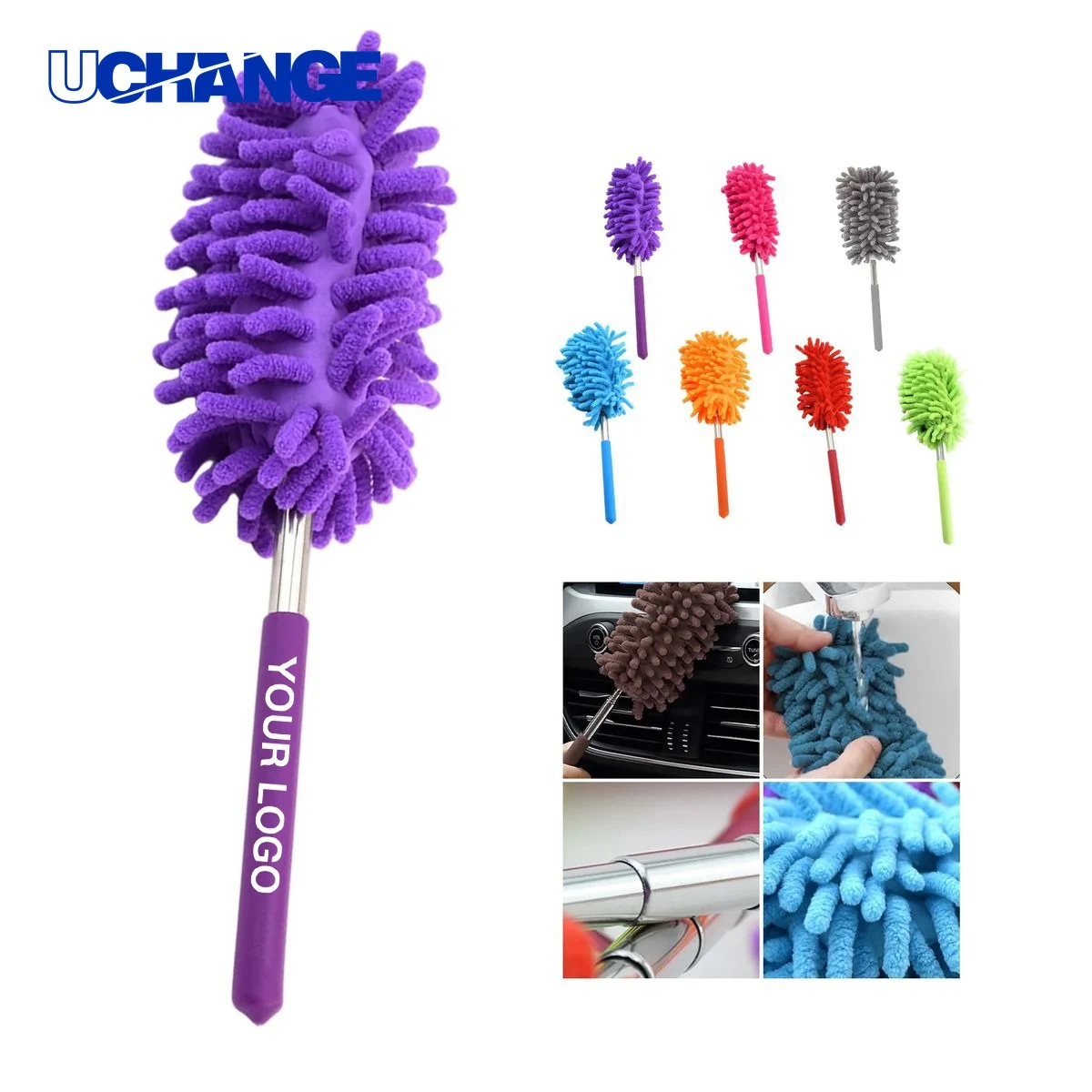 Microfiber Duster Cleaning Tool Detachable for Wet or Dry Use 1