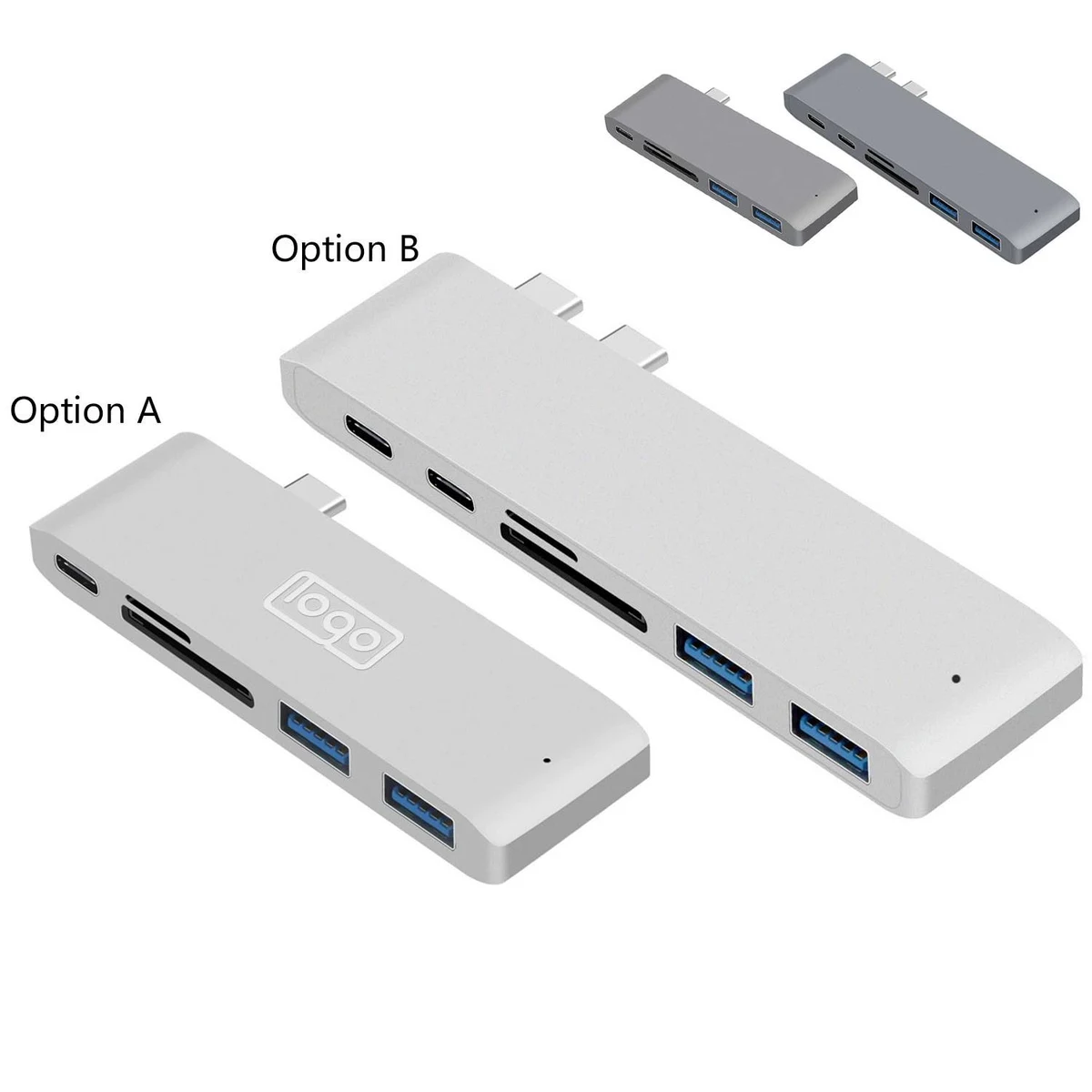 6 in 1 USB C Adapter for MacBook Laptop Computer 1
