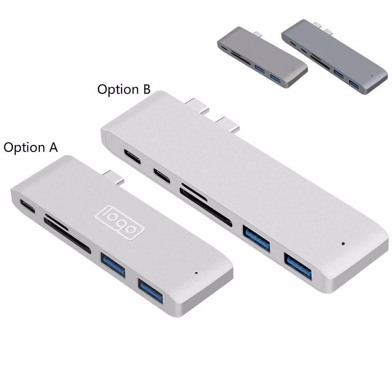 6 in 1 USB C Adapter for MacBook Laptop Computer
