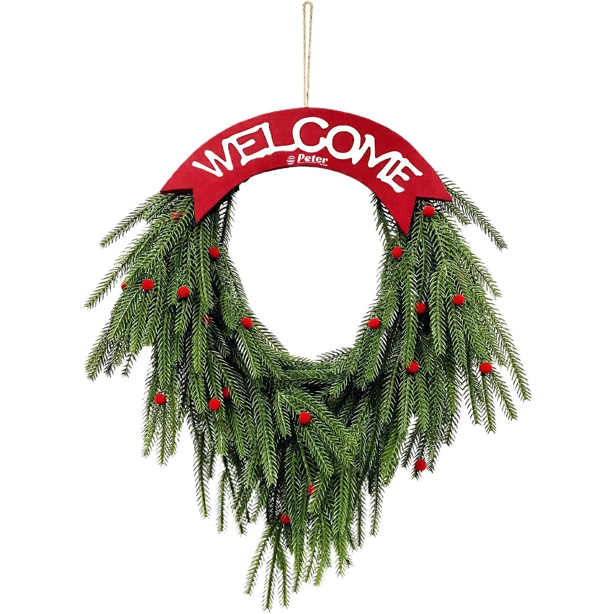 20" Christmas Wreath Door Hanger Decoration 1