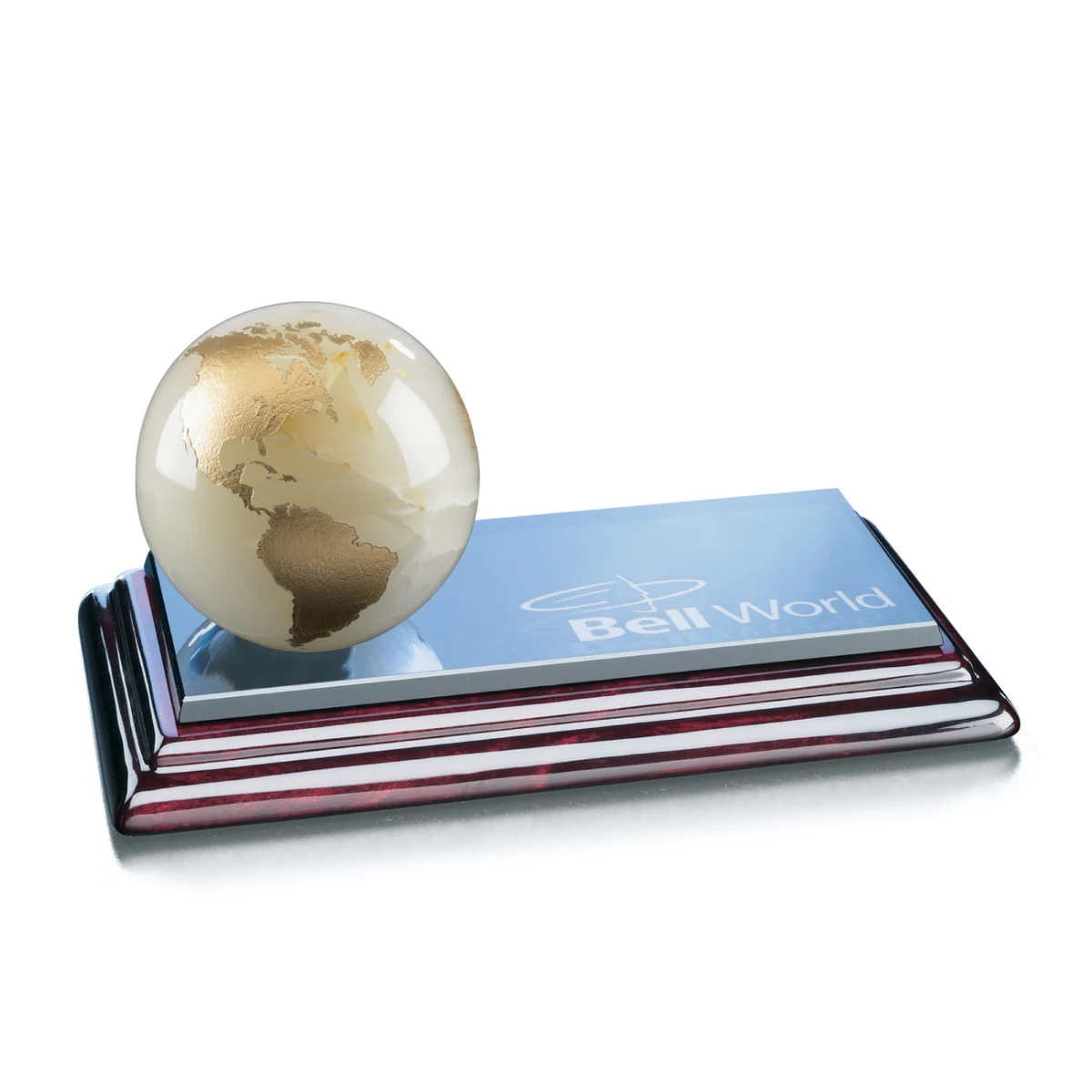 Marble Globe on Sommerville Base - White 1