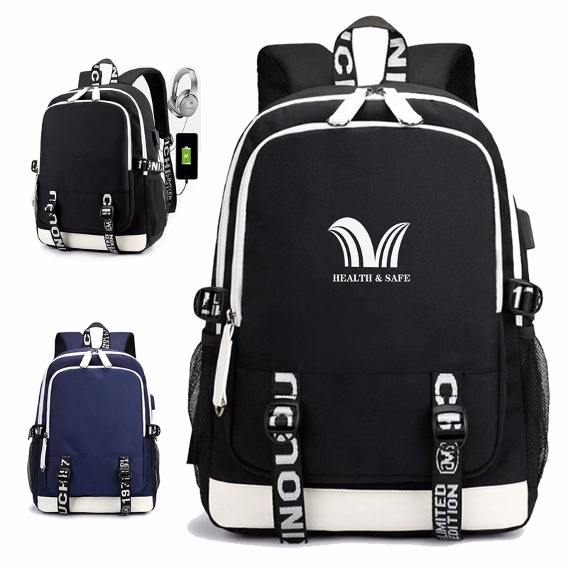 Oxford Fabric Waterproof Backpack w/ Front Pocket