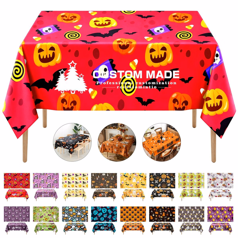 Disposable Halloween Themed Table Cover