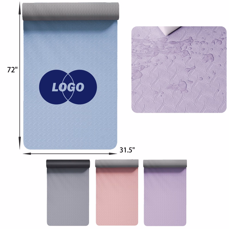 MOQ 30 PCS Stylish 6MM TPE Yoga Mat