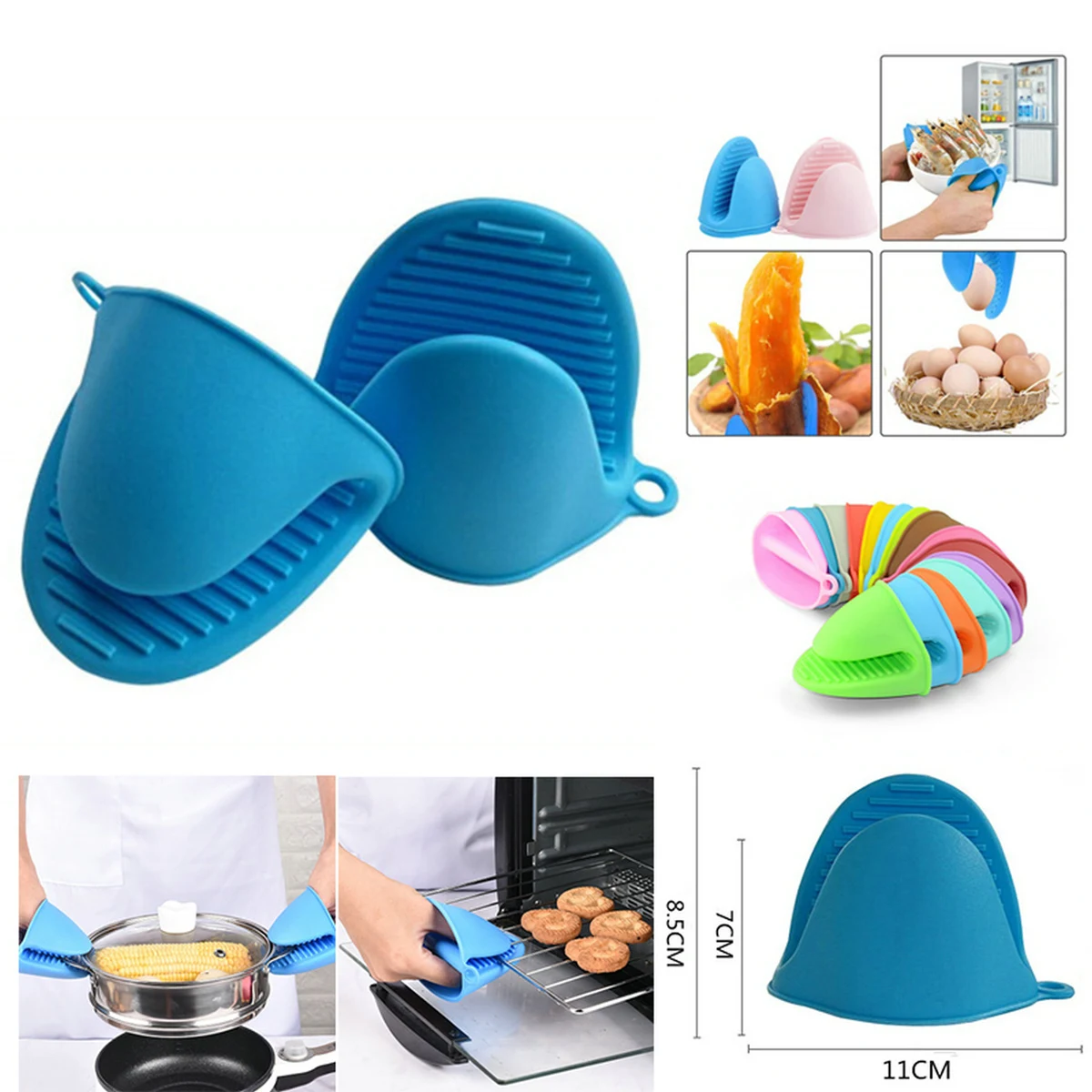 Heat Resistant Silicone Mitts 1