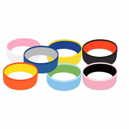 1" Dual Layer Silicone Wristbands