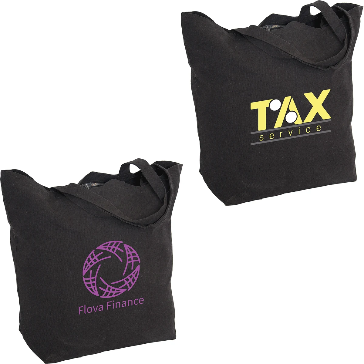 12 oz Cotton Canvas Tote Bag: Premium 20" W x 17.5" H 1