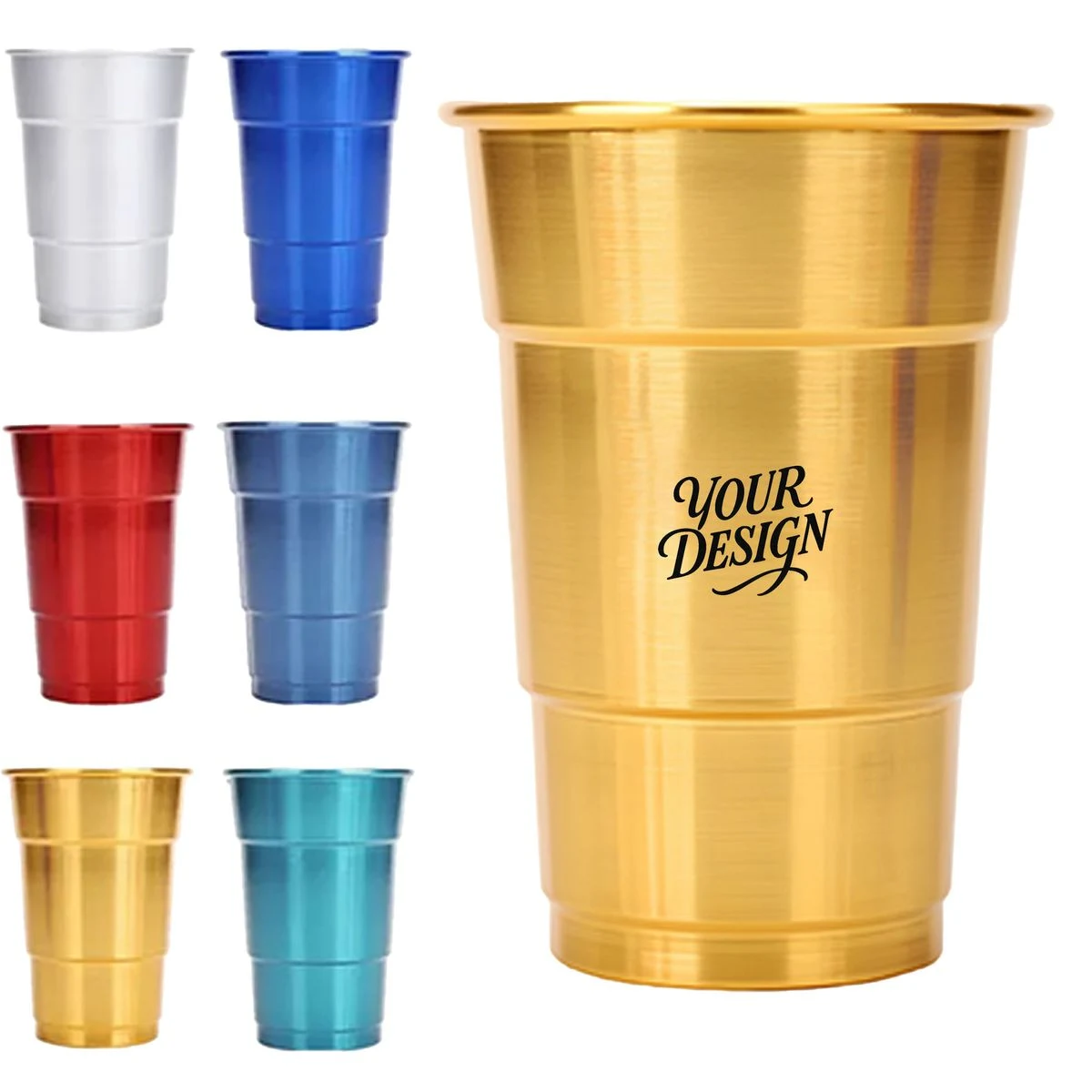 16oz Reusable Aluminum Party Stadium Cup Cold DrinkMug 1